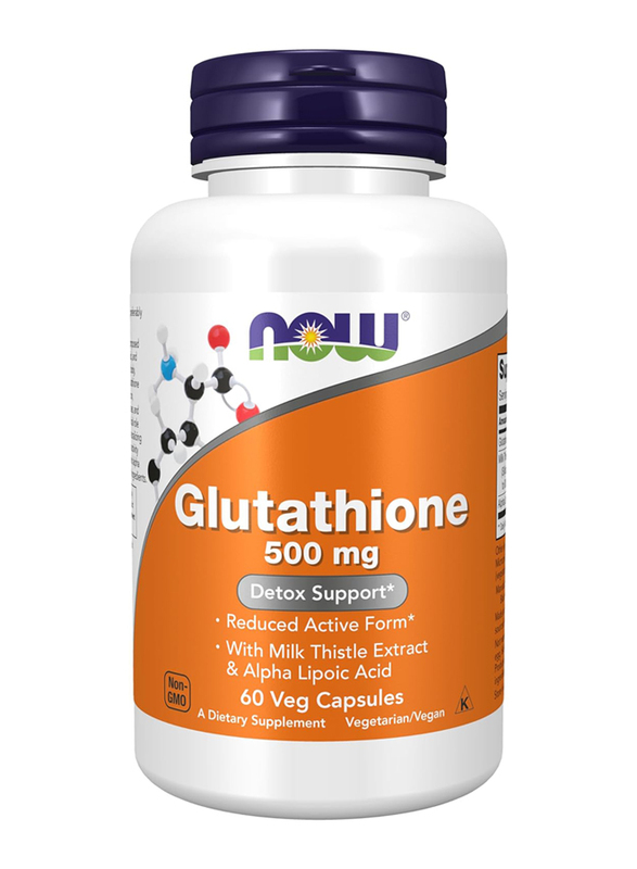 Now Foods Glutathione Dietary Supplement, 500mg, 60 Capsules